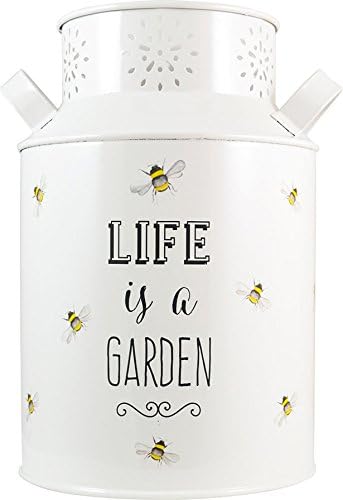 English Tableware Co. Bee Happy Decorative Enamel Steel Churn