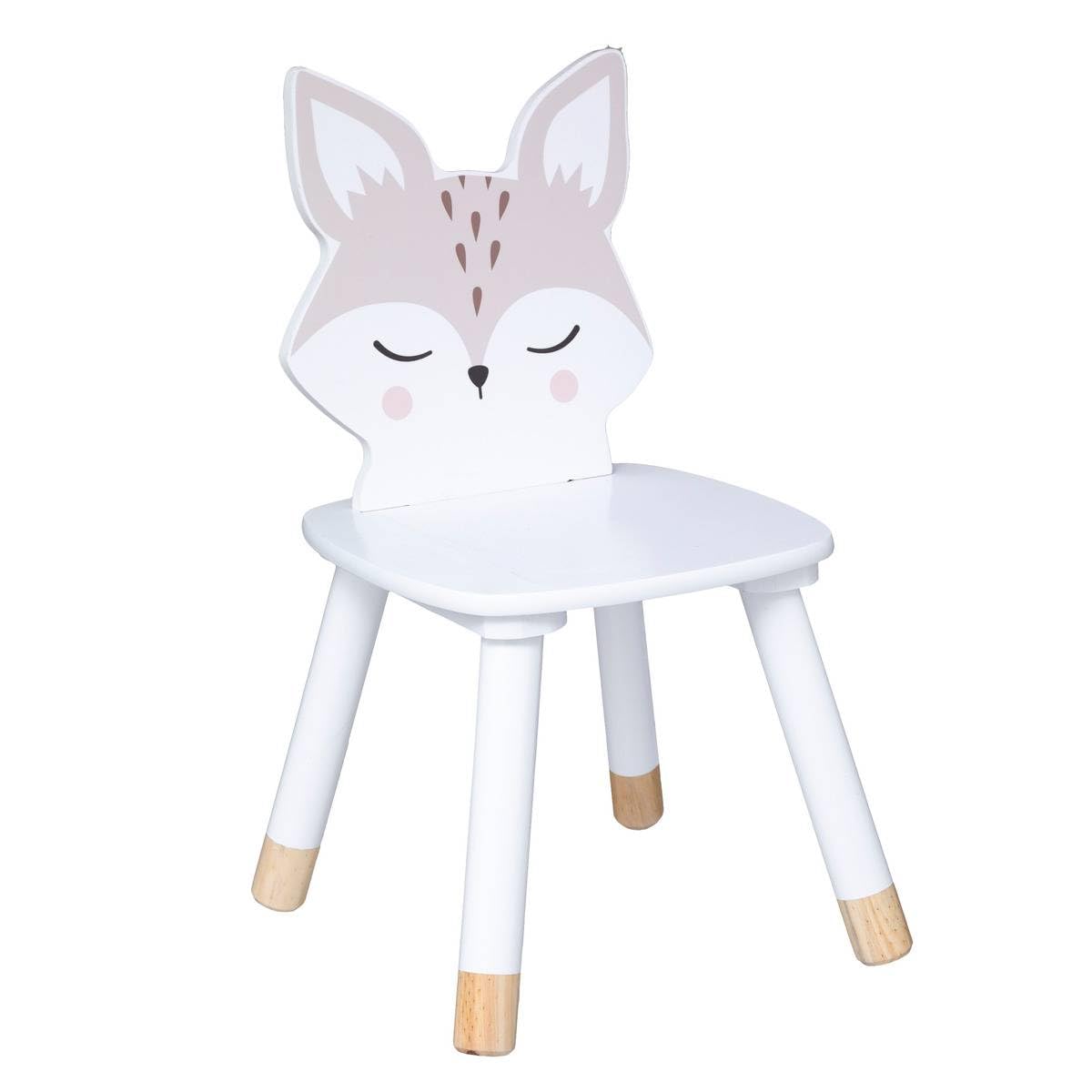 ATMOSPHERA CREATEUR D'INTERIEUR ATM-174315 Children's Chair Soft Fox Atmosphera for Kids, Wood, White, cm