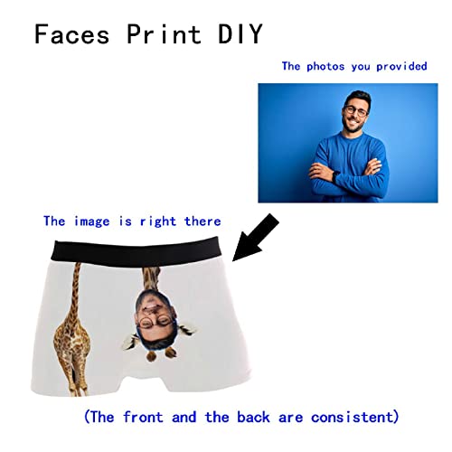 Men Boxer Briefs Personalized Face Funny Polyester Men's Stretch Underwear2