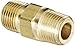 Eaton Weatherhead 3325X2 Brass CA360 Fitting, Hex Nipple, 1/8" NPT Male, 0.97 inches Length (Pack of 10)