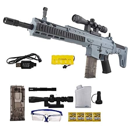 Buy Indusbay 34 Inches Long Fully Automatic Army Style Hydrogel Scar Assault Rifle Toy Gun With Continuous Shooting Crystal Water Bullets Online At Low Prices In India Amazon In