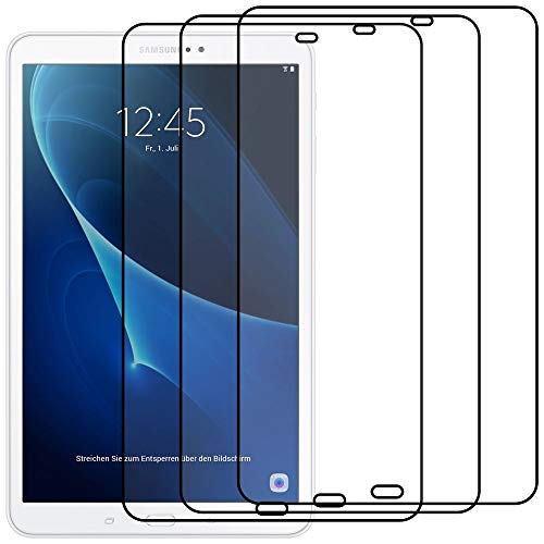 ebestStar - Pack x3 Protector Pantalla Compatible con Samsung Galaxy Tab A6 A 10.1 (2018, 2016) T580 T585 Películas Flexibles Anti arañazos, Sin-Burbujas [Aparato: 254.2 x155.3 x8.2mm 10.1