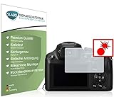 Slabo 2 x Panzerschutzfolie LUMIX DMC-FZ72EG-K Panzerfolie Displayschutzfolie Schutzfolie Folie Shockproof|Stoßfest unsichtbar Made IN Germany