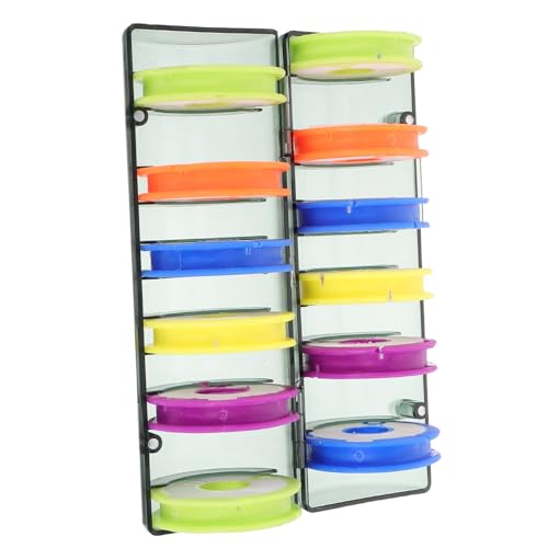 BCOATH Fishing Line Holder Storage Box Reusable Fishing String Winder Organizer Lightweight Portable Fishing Equipment Durable Material Compact Spool Case for Easy Use
