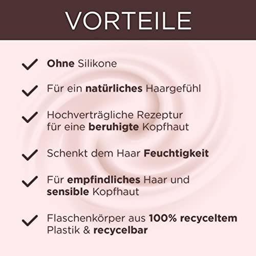 Garnier Wahre Schätze Beruhigende Spülung Sanfte Hafermilch, entwirrt und spendet Feuchtigkeit, für empfindliches Haar und sensible Kopfhaut, 3 x 200 ml