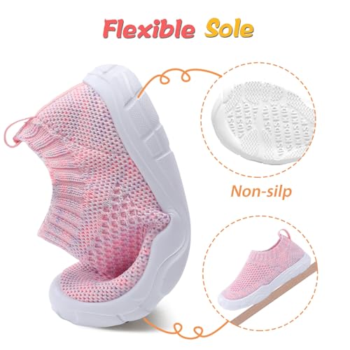 Image of JOINFREE Toddler Boys Girls Sneaker Slip On Shoes Kids Lightweight Breathable Walking Shoes