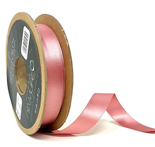 Berisfords BF_1001-15-60 15mm 60 Dusky Pink NewLife Satin Ribbon 100% Recycled 20m Reel