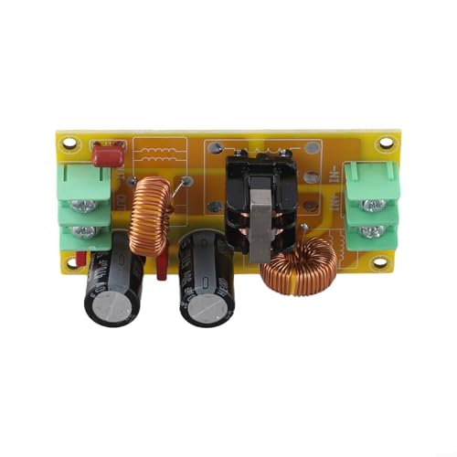 DC LC Filter 10A 20A 50V Electromagnetic Interference Suppression Module with Common Mode and Secondary LC Circuit for EMI Noise Reduction in Industrial and Automotive DC Power Supplies(2A)