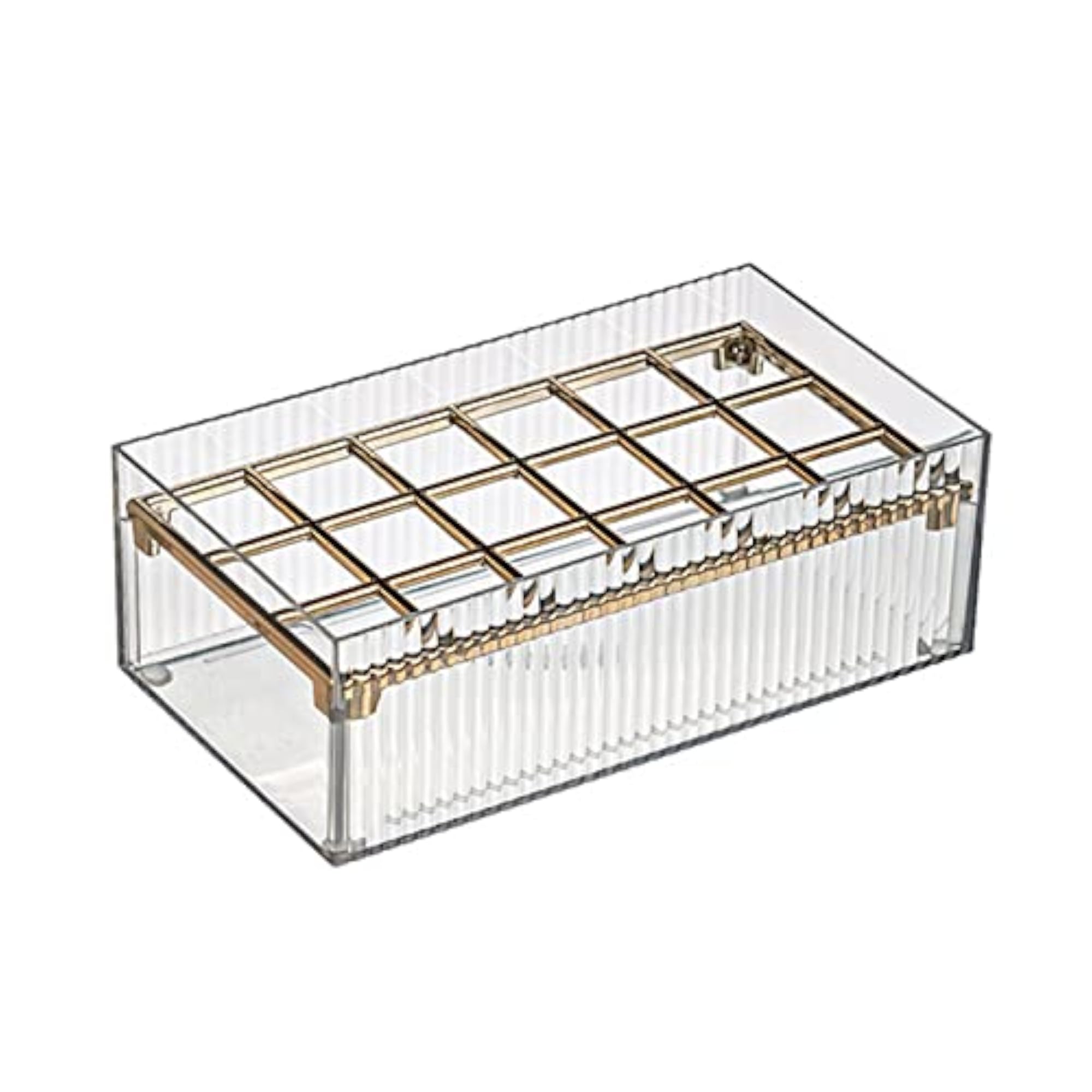 2x Clear Lipstick Case Makeup Organizer Storage Box