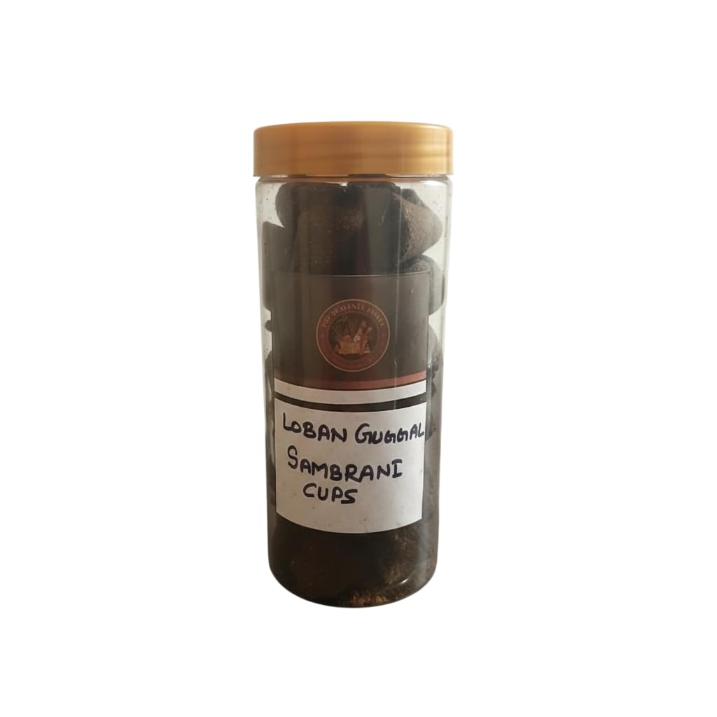 Sambrani Dhoop Cups Pack of 40 Natural Benzoin for Pooja, Home Fragrance & Spiritual Use | Long-Lasting Aroma-image-42