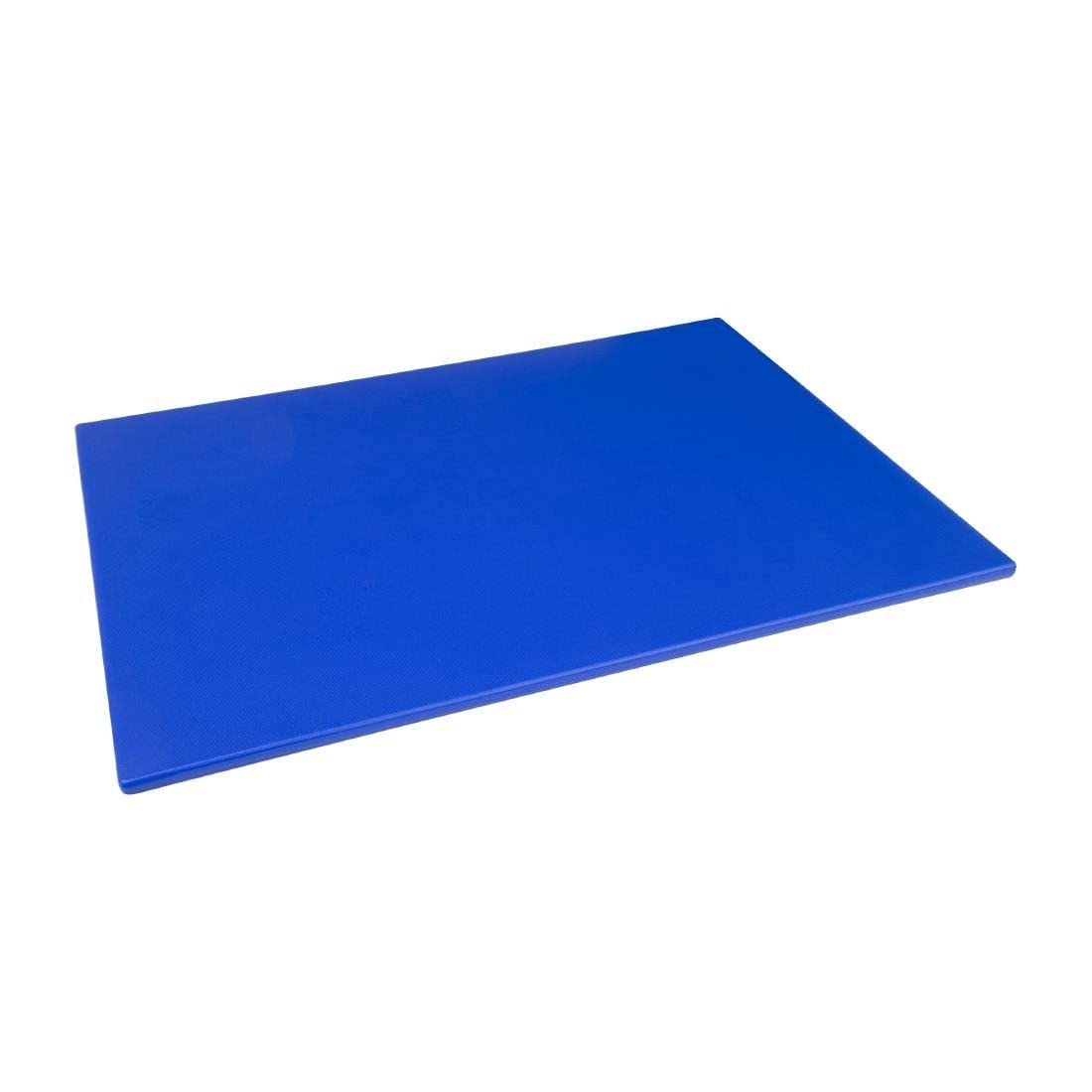 Hygiplas Tabla de cortar azul grande de baja densidad para pescado crudo - 60x45cm