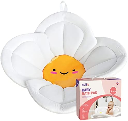 Nuliie Baby Bathtub Newborn Sink Bathtub Baby Sink Bath Mat Soft Flower Infant Bathtub Support, Baby Newborn Essentials, Baby Gifts and Baby Registry Search