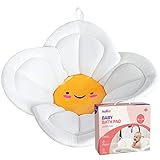 Nuliie Baby Bathtub Newborn Sink Bathtub Baby Sink Bath Mat Soft Flower Infant Bathtub Support, Baby Newborn Essentials, Baby Gifts and Baby Registry Search (Yellow)