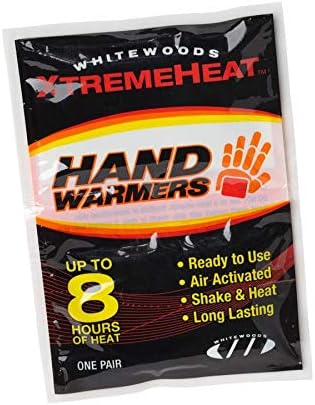 Whitewoods Xtreme Heat Air-Activated Cold Weather Hand/Glove Warmers, 8 Hours Heat (1 Case of 40 Pairs)