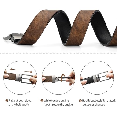 Reversible Leather Belts For Men For Trousers Men's Waist Belt4