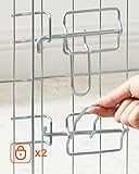 Feandrea Freilaufgehege Kaninchen, faltbar, transportabel, silbern PPK001W01