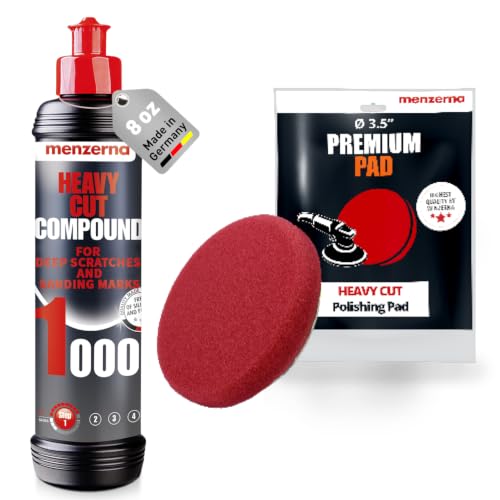 menzerna Deep Scratch Remover Kit I Car polishing Set for Vehicles