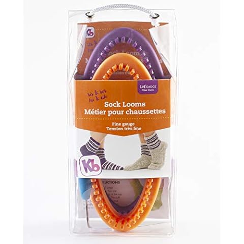 Authentic Knitting Board His Her Sock Looms, for Men and Women Size, 52 60 peg, fine Gauge Cover