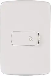 Conjunto Campainha Pulsador 10A 250V Branco Miluz S3B62460, Schneider Electric