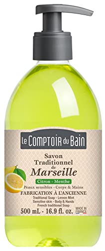 Le Comptoir du Bain savon de Marseille citron menthe 500ml