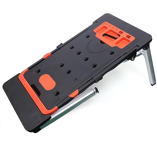 7-in-1 werkbank, inklapbaar, multifunctionele werktafel, werktafel, omkeerbaar werkblad, rolplank, handkar, zaagbok, werkplatform, in hoogte verstelbaar, werktafel - Afbeelding 4