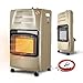 Wintem - Stufa a Gas Richiudibile 4200W con 3 Livelli di Riscaldamento, Accensione Piezoelettrica e Vano Porta-Bombola da 15Kg, Compatta e Facile da Riporre (Beige)