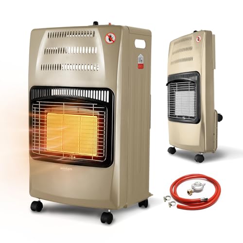 Wintem - Stufa a Gas Richiudibile 4200W con 3 Livelli di Riscaldamento, Accensione Piezoelettrica e...