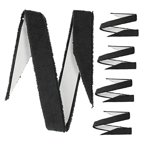 Hemoton 5Pcs Slip Racket Handle Wrapping Tape Comfortable Sweat Absorption Grip Tapes for Badminton and Tennis Essential Non Slip Straps for Racket Sports