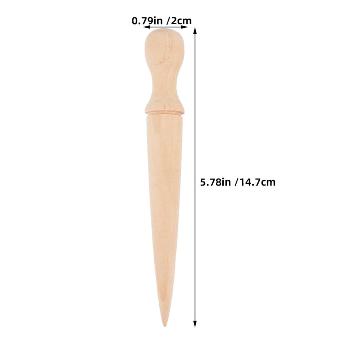 6 Pièces Pelle de Jardin en Bois, Outil à Main