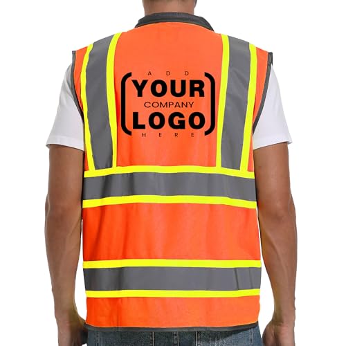 Image of ArcRidge Reflective Safety Vest for Men and Women - High Visibility Construction Vest - Dual Tone Reflective Strips