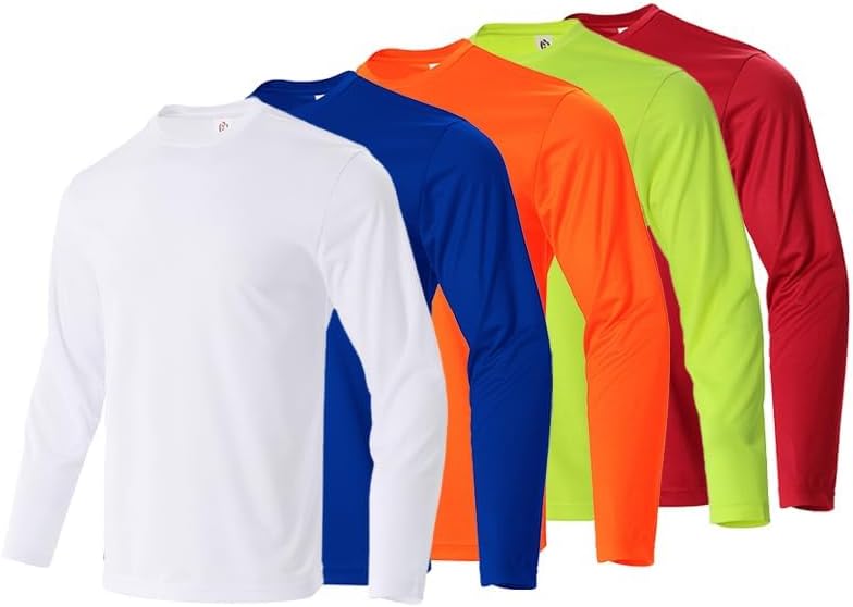 Gary Com Men Long Sleeve T-Shirts Pack Quick Dry Athletic Running Activewear Workout Tee UPF 50+ Sun Protection Shirt for Men - Image 4