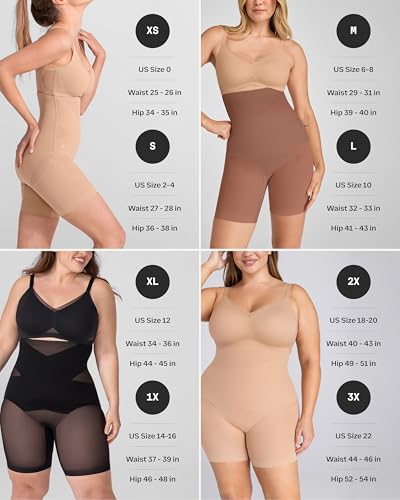 Image of HONEYLOVE Shapewear for Women - SuperPower Short - High Compression Waist & Thigh Shaper