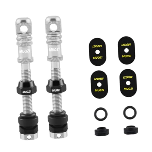 PciDinFo 2�� Tubeless Valve Stem �H���̌^ Presta Valve Core ���E�ȒP �A���~������ ���b�N�i�b�g�t�� �S���x�[�X�̗p ��C�R��΍� �T�C�N�����O�ɓK�p, ��