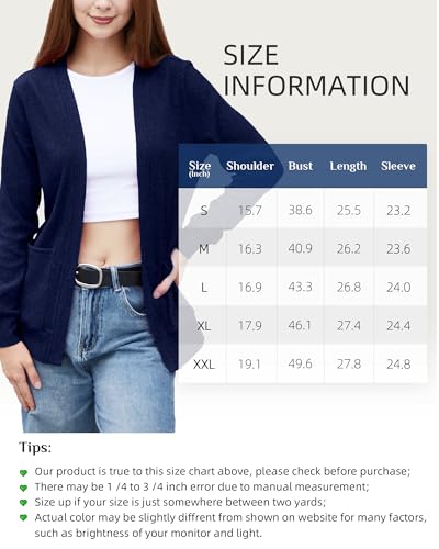 Image of Argstar Women's Cardigan Sweaters with 4 Pockets (Available in Inner Pocket)