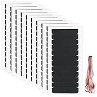 Tucnoeu 120 Stück Tape Extensions Kleber Doppelseitiges Tape Kleber Invisible Tapes Klebestreifen Extensions Selbstklebend Tape Kleber Extensions (Schwarz)