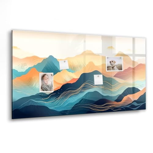 Tableau magnétique paysage de montagne pour organiser la maison et le bureau