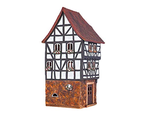 Midene Ceramic Art Tealight Candle Holder Room Decoration Handcrafted Collectible Miniature Light House Old House In Lauterbach, Hessen , Germany S4-1 #TOP1