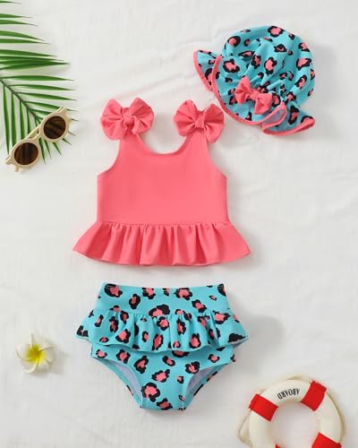 image for Mioglrie Baby Swimsuit Girl 6 9 12 Months Baby Bathing Suit Girl Two P
