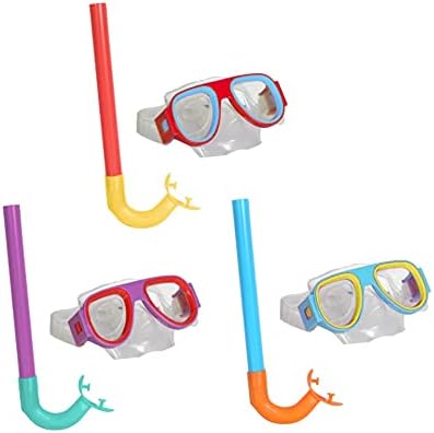 SAFETY Splash-N-Swim Snorkel and Goggle Sets Assorted ( Set of 3) (snorkel)