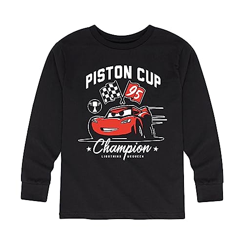 Disney Cars - Piston Cup Champion McQueen - Toddler and Youth Long Sleeve Graphic T-Shirt