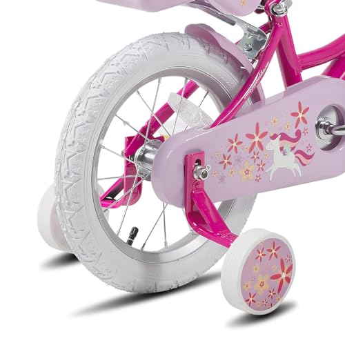 image for JOYSTAR Unicorn 16 Inch Kids Bike for 4-6 Years Old Princess Girls Bik