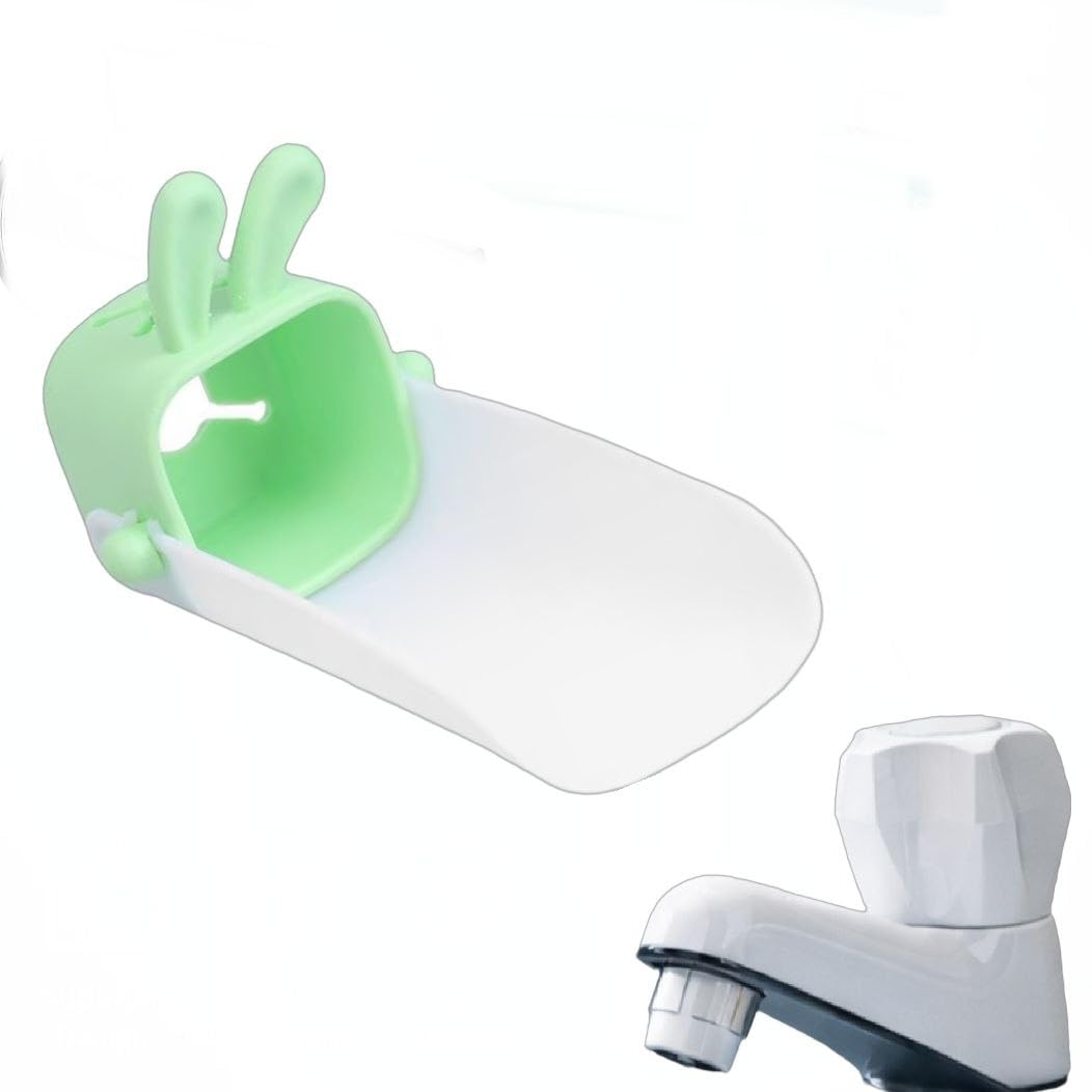 2Pack, Rabbit Faucet Extender for Kids, Soft Silicone Tap Extension, Water Splash Guard Sink Spout Cover, Universal Fit Easy Installation for Bathroom Kitchen Child Hand Wash Helper-image-33