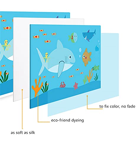 Generico Custodia Protettiva TV Impermeabile 19 "- 80" 22 pollici da 75 Cover decorativo per schermo TV PC Ocean Impermeabile Blu(B,47")