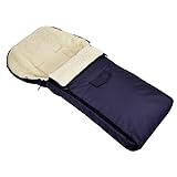 Universaler Winterfußsack aus Lammwolle, passt auf Babyschale, Kinderwagen, Buggy und Schlitten