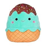 Squishmallow Oficial Kellytoy Food Squad Plush Toys Soft Plush Animal (Maya Mint Ice Cream, 5 Inch)