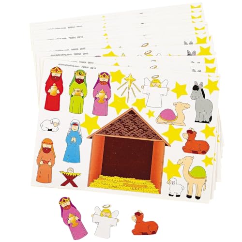 Nativity Scene Stickers for Christmas VBS Sunday School and Christmas (12)