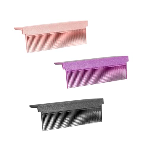 3 PCS Flat Iron Comb Attachment Clip on Comb Straightener Accessory for Curl Hair