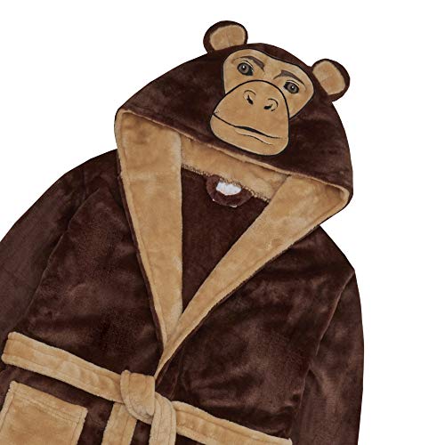 Childrens Novelty Monkey Plush Fleece Dressing Gown2