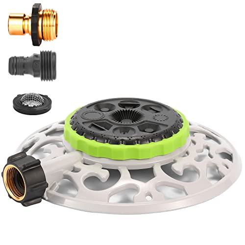 Sanpaint Turret Pattern Sprinkler, 8-Pattern Stationary...
