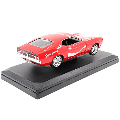 Modelo Ford Mustang Sportsroof 1:24 Coca-Cola Diecast miniatura 5